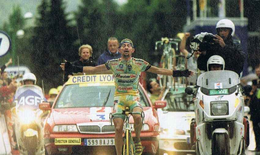 Marco Pantani Bianchi aluminum road bike tour de france winner